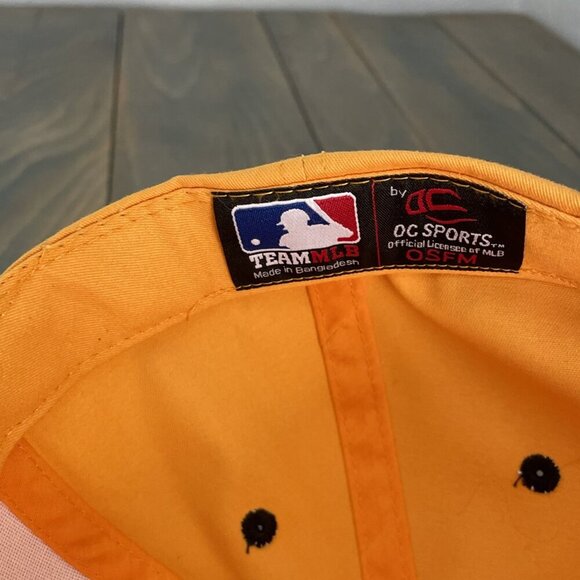 Yellow Black OC Sports MLB Pittsburgh Pirates Cooperstown Baseball Hat Cap (HT1) - Picture 7 of 8